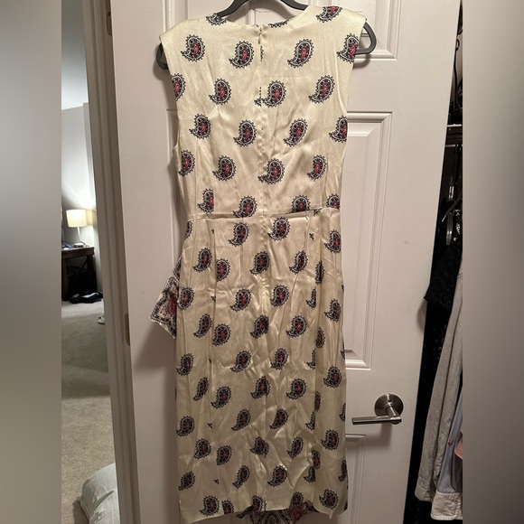 J.Crew Faux-wrap midi dress in paisley size 4 NWT - Picture 7 of 7